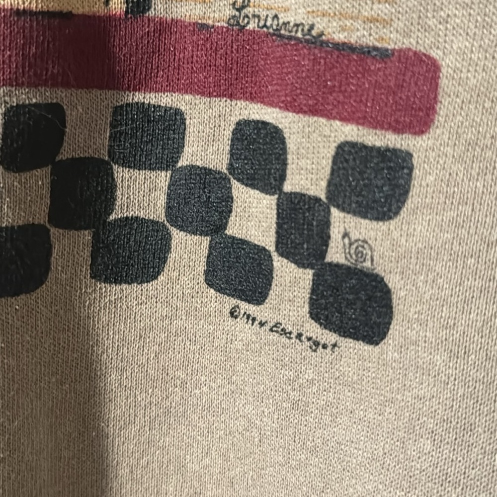 Vintage Jerzees 1994 Escargot Lorianne Primitive Country Bird House Crew Neck - Picture 5 of 8